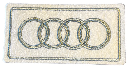 Audi embroidered iron logo - embroidered, iron-on